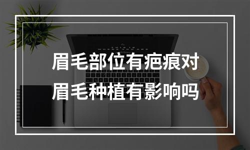 眉毛部位有疤痕对眉毛种植有影响吗