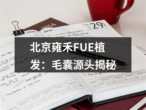 北京雍禾FUE植发：毛囊源头揭秘