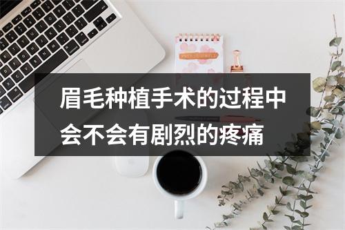 眉毛种植手术的过程中会不会有剧烈的疼痛