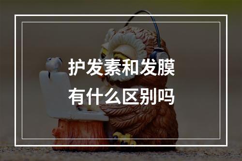 护发素和发膜有什么区别吗