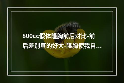 800cc假体隆胸前后对比-前后差别真的好大-隆胸使我自信满满