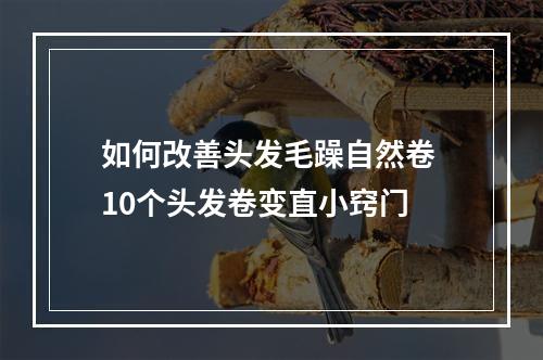 如何改善头发毛躁自然卷 10个头发卷变直小窍门