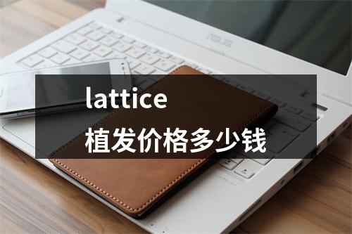 lattice植发价格多少钱