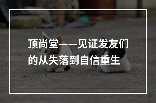 顶尚堂——见证发友们的从失落到自信重生