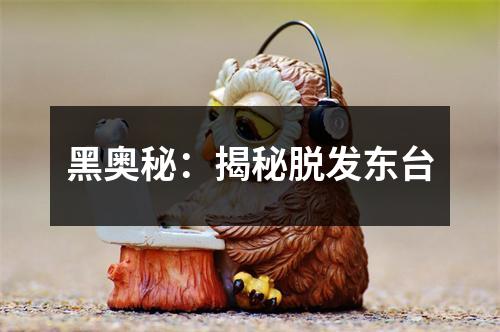 黑奥秘：揭秘脱发东台