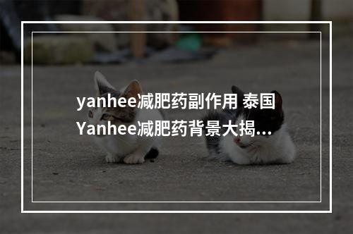 yanhee减肥药副作用 泰国Yanhee减肥药背景大揭秘