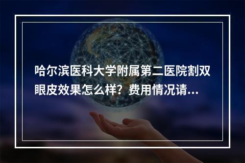 哈尔滨医科大学附属第二医院割双眼皮效果怎么样？费用情况请看2023价格表信息！