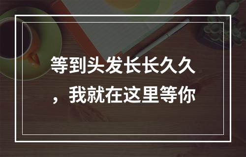 等到头发长长久久，我就在这里等你