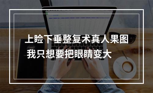 上睑下垂整复术真人果图 我只想要把眼睛变大