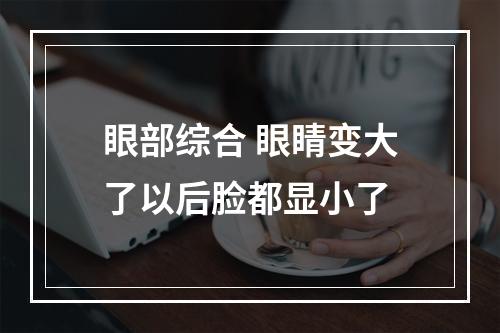 眼部综合 眼睛变大了以后脸都显小了