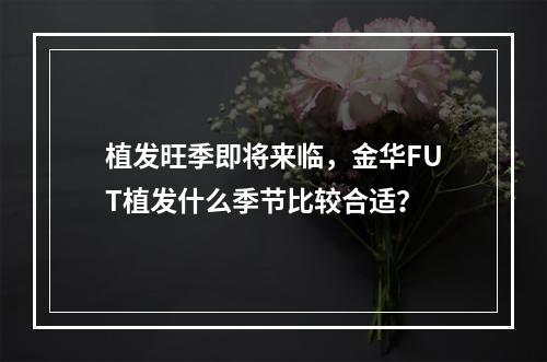 植发旺季即将来临，金华FUT植发什么季节比较合适？