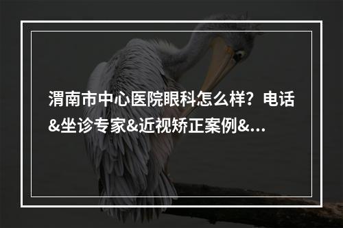 渭南市中心医院眼科怎么样？电话&坐诊专家&近视矫正案例&价格表