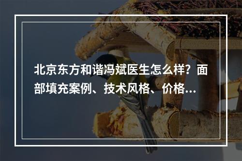 北京东方和谐冯斌医生怎么样？面部填充案例、技术风格、价格表更新