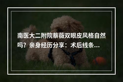 南医大二附院蔡薇双眼皮风格自然吗？亲身经历分享：术后线条流畅！