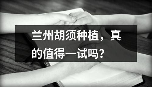 兰州胡须种植，真的值得一试吗？