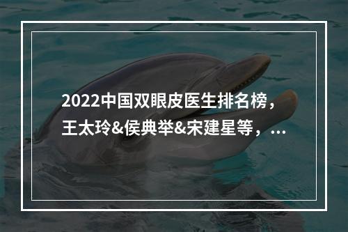 2022中国双眼皮医生排名榜，王太玲&侯典举&宋建星等，个个技术都好！