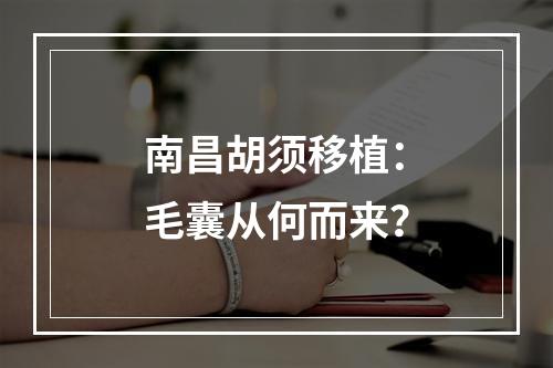 南昌胡须移植：毛囊从何而来？