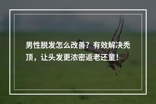 男性脱发怎么改善？有效解决秃顶，让头发更浓密返老还童！