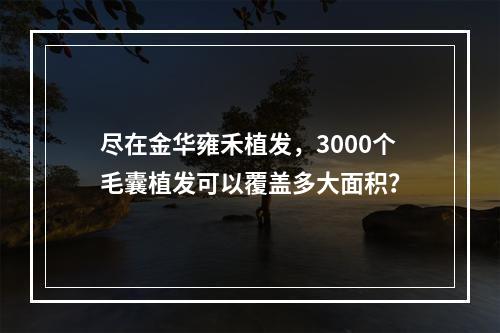 尽在金华雍禾植发，3000个毛囊植发可以覆盖多大面积？