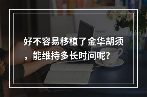 好不容易移植了金华胡须，能维持多长时间呢？