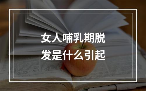 女人哺乳期脱发是什么引起