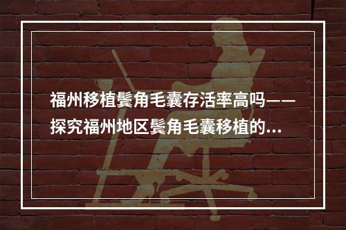 福州移植鬓角毛囊存活率高吗——探究福州地区鬓角毛囊移植的疗效