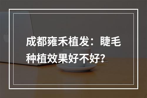 成都雍禾植发：睫毛种植效果好不好？