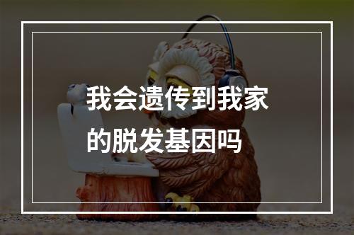 我会遗传到我家的脱发基因吗