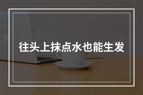 往头上抹点水也能生发