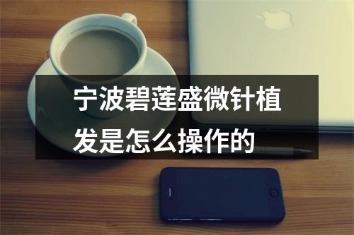 宁波碧莲盛微针植发是怎么操作的