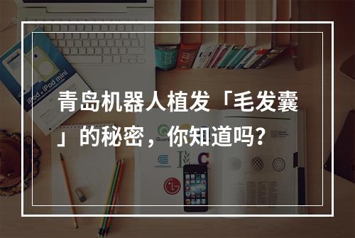 青岛机器人植发「毛发囊」的秘密，你知道吗？