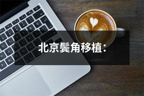 北京鬓角移植：