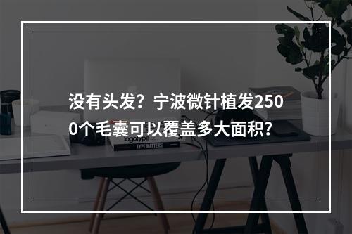 没有头发？宁波微针植发2500个毛囊可以覆盖多大面积？