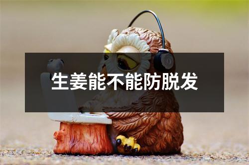 生姜能不能防脱发