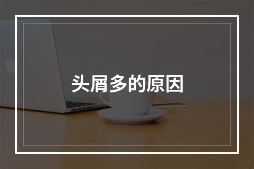 头屑多的原因