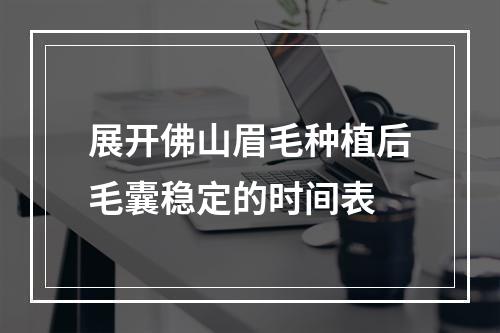 展开佛山眉毛种植后毛囊稳定的时间表