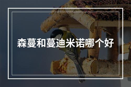 森蔓和蔓迪米诺哪个好