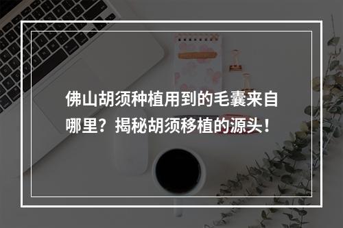 佛山胡须种植用到的毛囊来自哪里？揭秘胡须移植的源头！