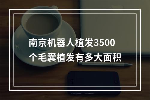 南京机器人植发3500个毛囊植发有多大面积