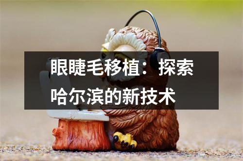 眼睫毛移植：探索哈尔滨的新技术