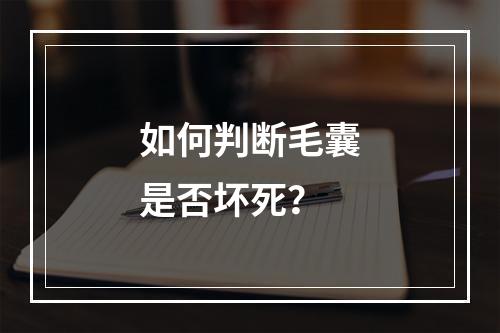 如何判断毛囊是否坏死？