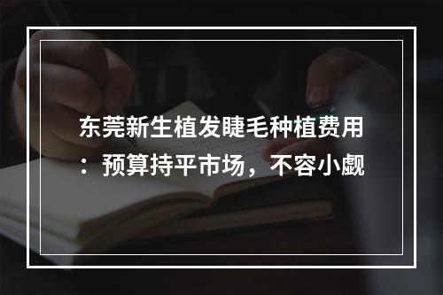 东莞新生植发睫毛种植费用：预算持平市场，不容小觑