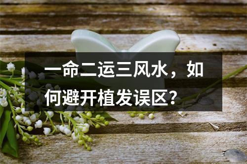 一命二运三风水，如何避开植发误区？