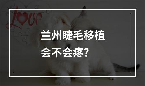 兰州睫毛移植会不会疼？