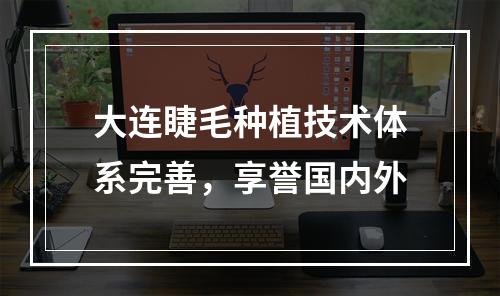 大连睫毛种植技术体系完善，享誉国内外