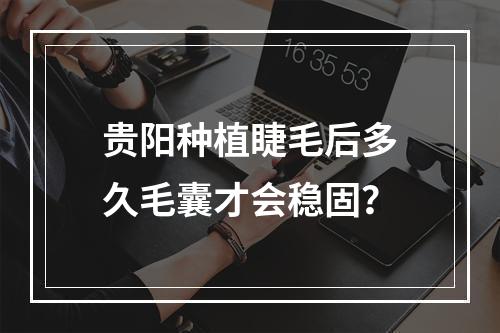 贵阳种植睫毛后多久毛囊才会稳固？