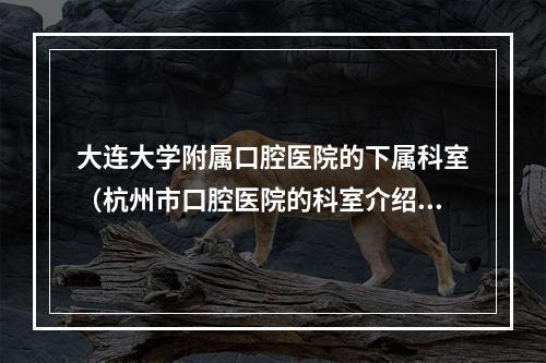 大连大学附属口腔医院的下属科室（杭州市口腔医院的科室介绍）