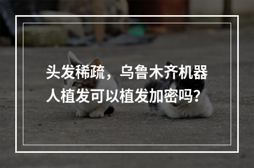 头发稀疏，乌鲁木齐机器人植发可以植发加密吗？