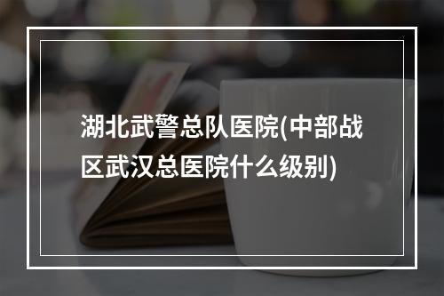 湖北武警总队医院(中部战区武汉总医院什么级别)