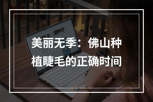 美丽无季：佛山种植睫毛的正确时间